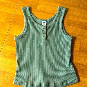 Kids tank top with buttons